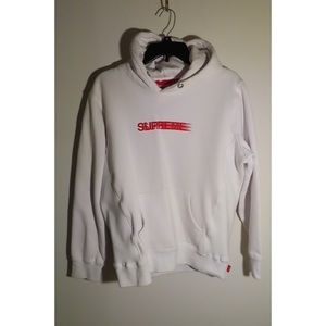 Rare, White Motion ss16 Logo Supreme hoodie